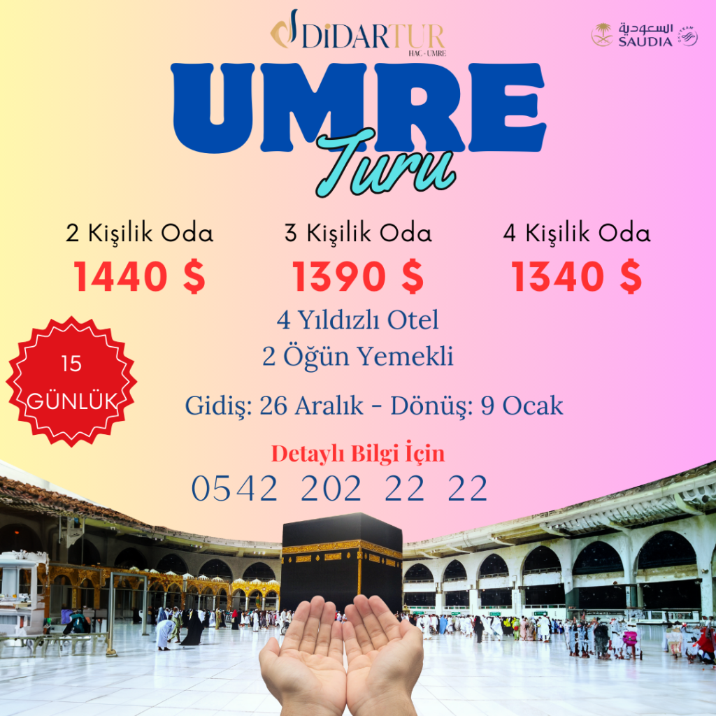 umre turu fiyatları-umre parası-diyanet 15 günlük umre fiyatları