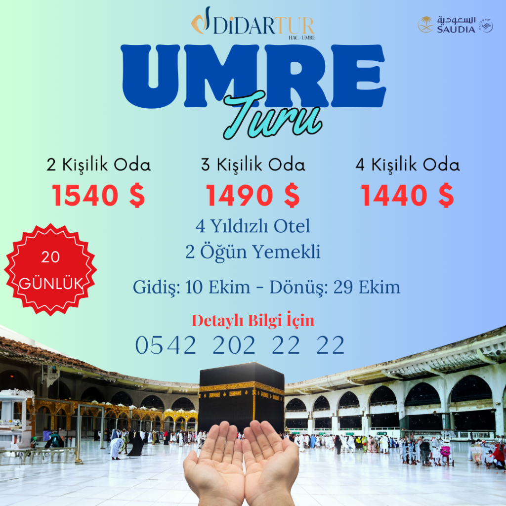 umre fiyat-umre turu-3 haftalık umre