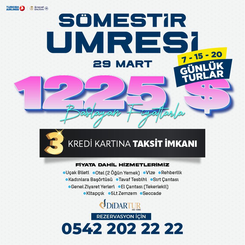 Umre Kaç TL -Semerşah Umre- 7 Günlük Umre Fiyatları