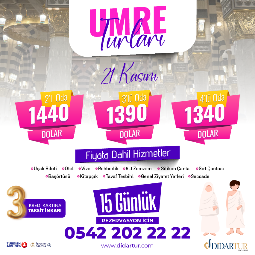 umre fiyat-umreye gitmek ne kadar-15 günlük umre fiyatı